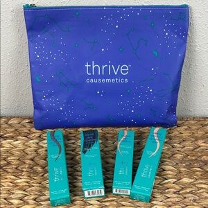 Thrive Causemetics Beauty Set of 4 + Pouch, IOB, Unused